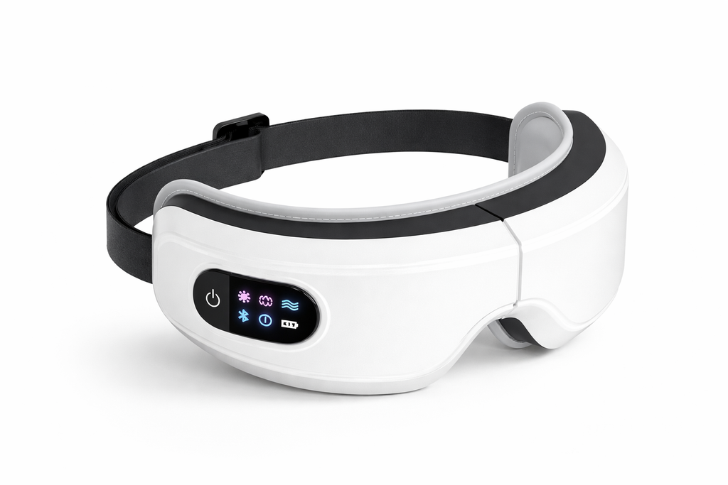 Masseur Oculaire Pression d'air, Vibration & Chaleur Bluetooth