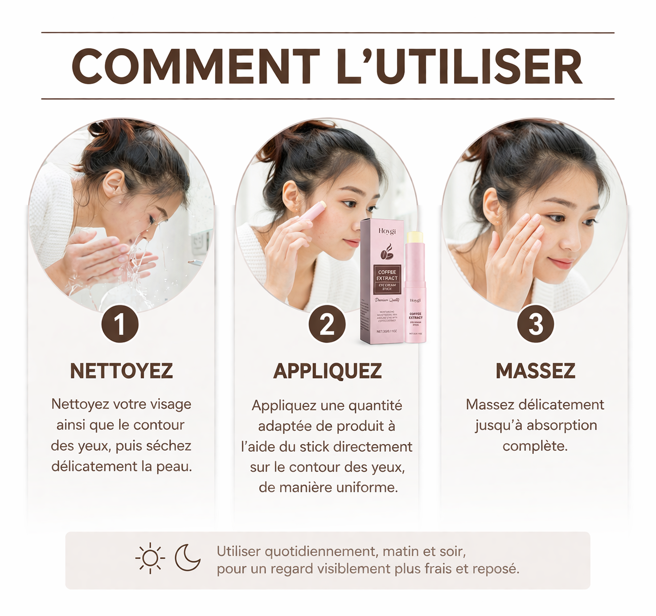 Stick Contour des Yeux Caféine